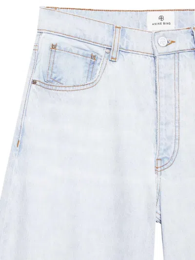 Anine Bing Denim Wide-leg Jeans In Blue