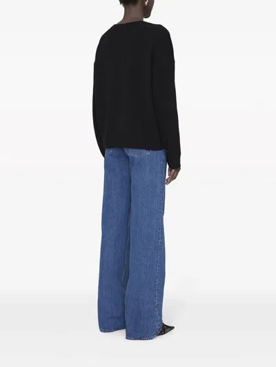 Anine Bing Cashmere Sweaters In Black