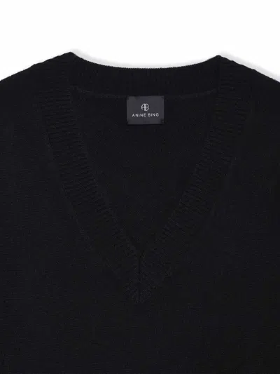 Anine Bing Cashmere Sweaters In Black