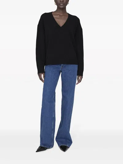 Anine Bing Cashmere Sweaters In Black