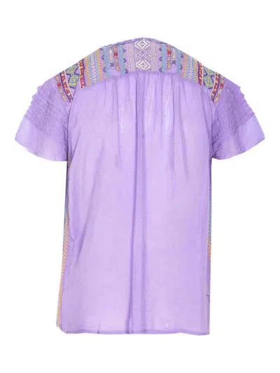 Johnny Was Bougainville Lafaret Blouse In Purple In Purple