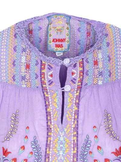 Johnny Was Bougainville Lafaret Blouse In Purple In Purple