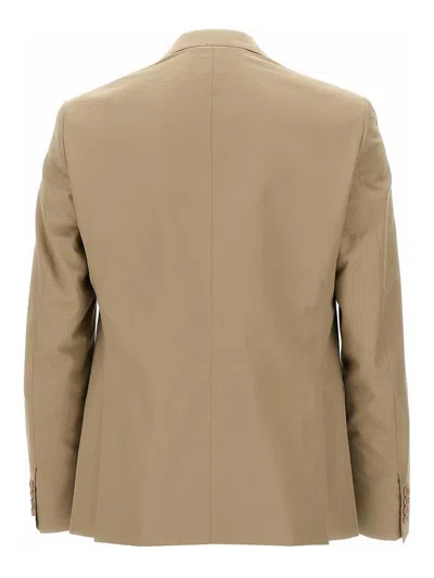 Pal Zileri Duca Suits Beige In Brown