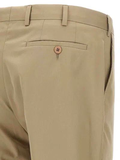 Pal Zileri Duca Suits Beige In Brown