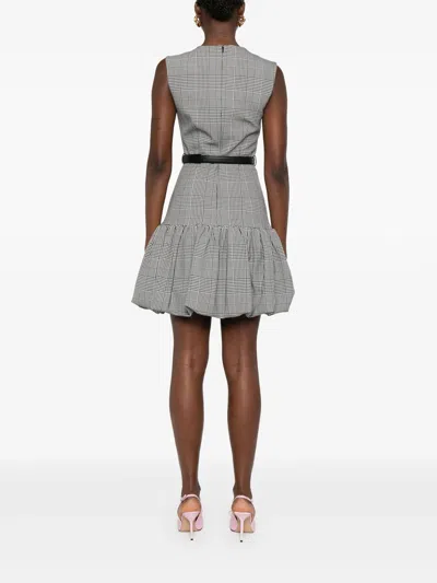 Self-portrait Self Portrait Women Prince Of Wales Check Mini Dress In Gray