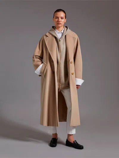 Max Mara Beige Double Breasted Trench Coat