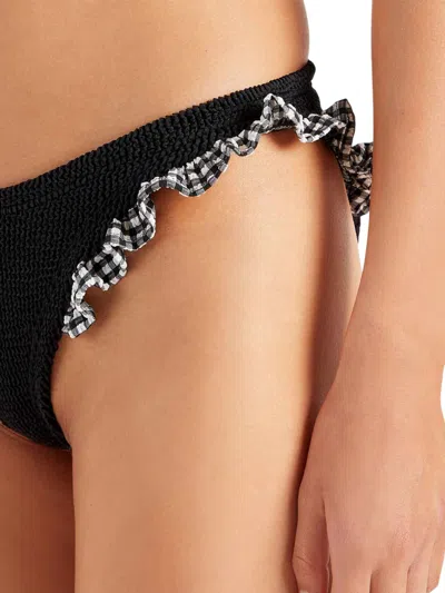 Hunza G Jean Gingham-ruffle Crinkle Bikini