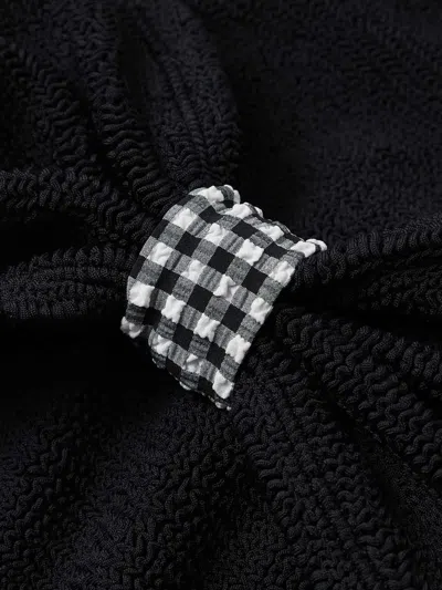 Hunza G Jean Gingham-ruffle Crinkle Bikini