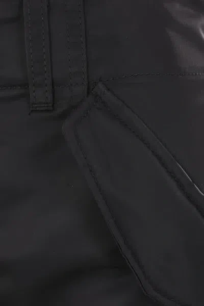 Sacai Nylon-twill Pleated Cargo Midi Skirt In Black