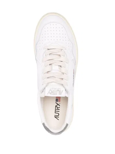 Autry Classic Low-top Sneakers With Logo Patches In White