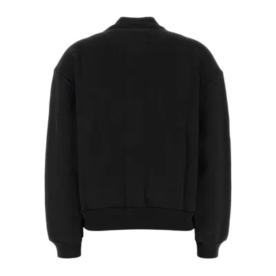 Kenzo Black Stretch Cotton Bomber Jacket In Black