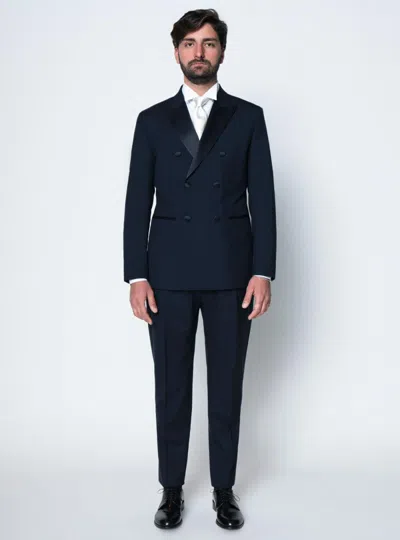 Lab001 Men's Dress  Double-breasted With Satin