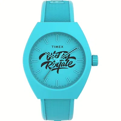 Timex Watch Adult Unisex  X Fortnite Urban Pop Tw2w96900 In Blue