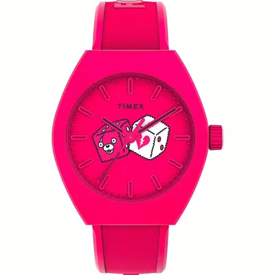 Timex Watch Adult Unisex  X Fortnite Urban Pop Tw2w96800 In Pink