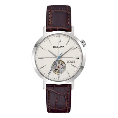 Bulova Man  Aerojet Automatic 38 Mm 96a318 In Brown