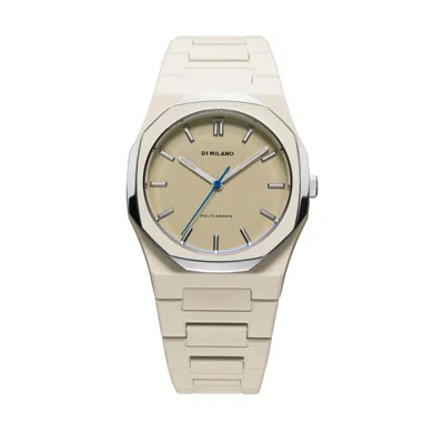D1 Milano Grey Mesh Polycarbonate Bracelet Watch, 37mm In Neutral
