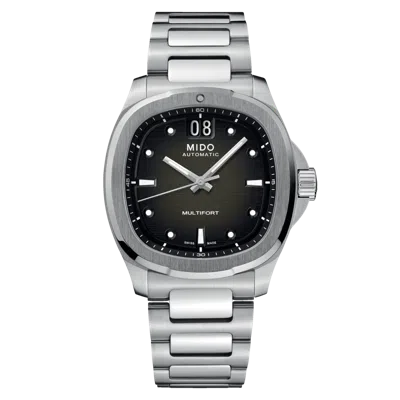 Mido Men's Swiss Automatic Multifort Stainless Steel Bracelet Watch 41mm In Metallic