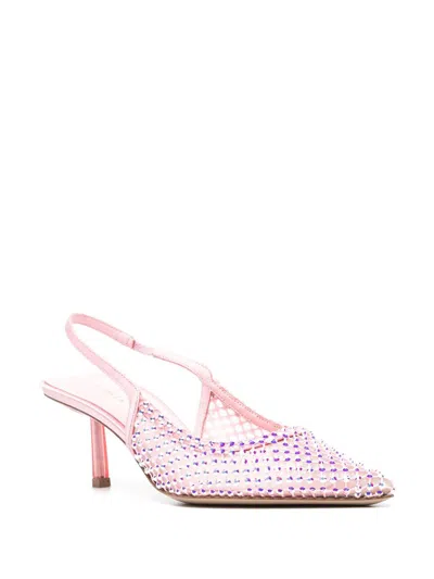 Le Silla Gilda 100mm Crystal-embellished Pumps In Pink