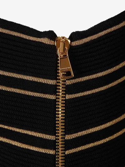 Balmain Top Cross Listing In Black