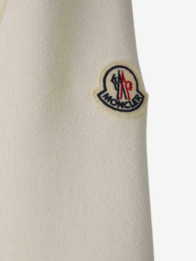 Moncler Hooded Sweatshirt With Zipper In Gray