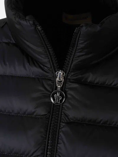 Moncler Quilted Zip-up Cardigan In Black