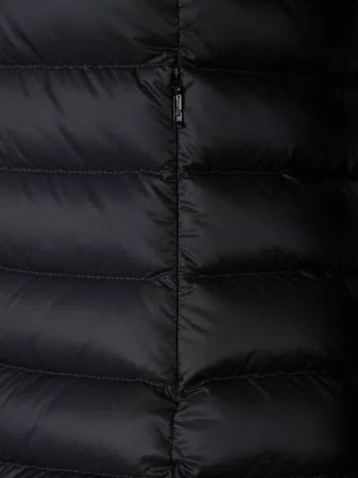 Moncler Quilted Zip-up Cardigan In Black