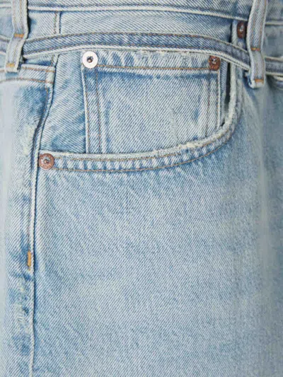 Agolde Emmi Short Bermuda In Blue