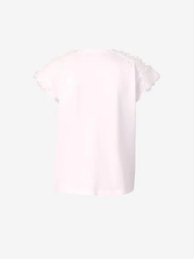 Fabiana Filippi Cotton Tulle T-shirt In White