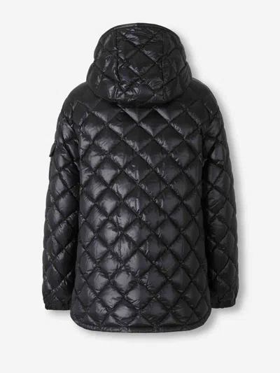 Moncler Diamond Quilted Down Jacket Puffer Jackets Black In Black