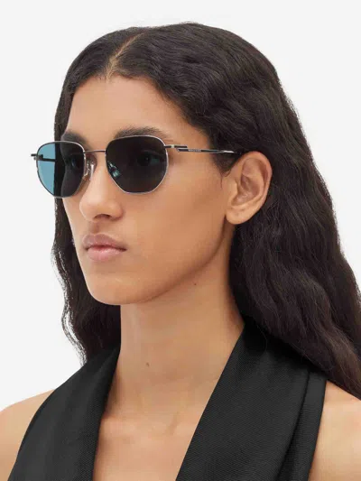 Bottega Veneta Split Panthos Sunglasses In Gray