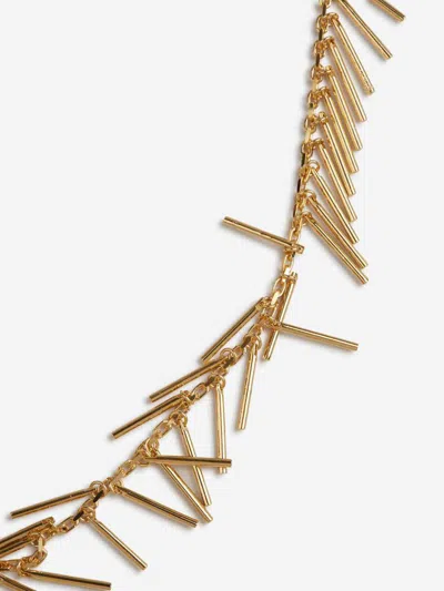 Jil Sander Teardrop-style Brass Necklace In Metallic