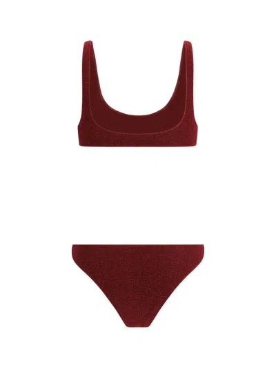 Oseree Oséree Swimwear In Burgundy