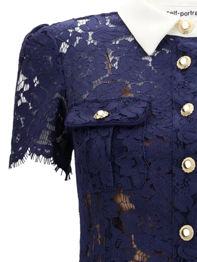 Self-portrait Dresses In Blue