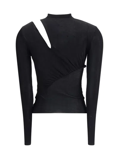 Self-portrait Self Portrait Women Cut Out Knit Top In Black