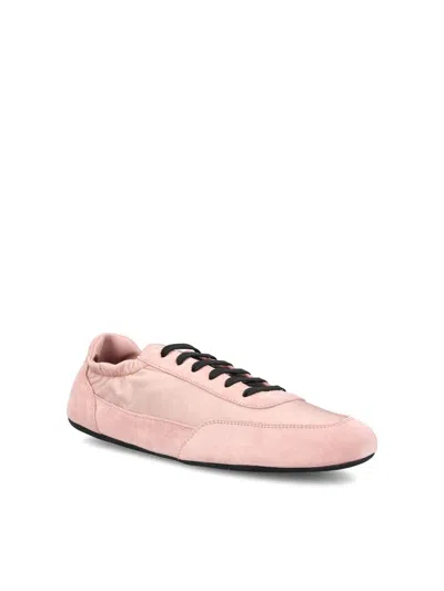 Prada Logoed Sneakers In Pink