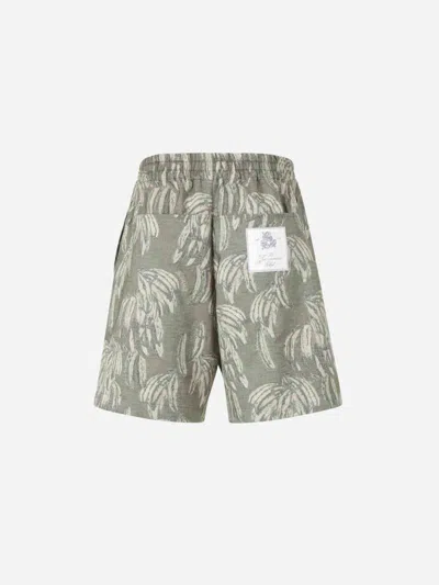 Jacquemus Aloe Print Bermuda Shorts