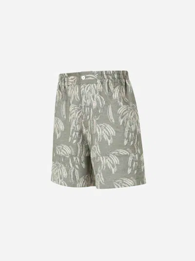 Jacquemus Aloe Print Bermuda Shorts