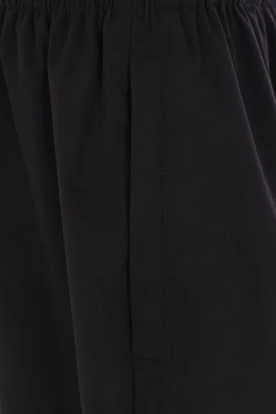 Balenciaga Elastic Waistband Tracksuit Pants In Black