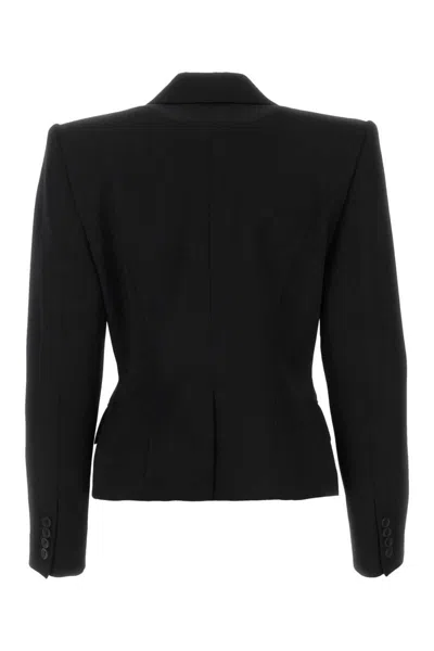 Alexander Mcqueen Zip-embellished Single-breasted Blazer In Black