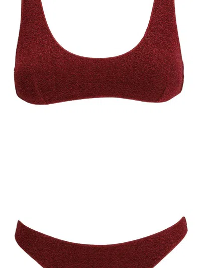 Oseree Oséree Swimwear In Burgundy