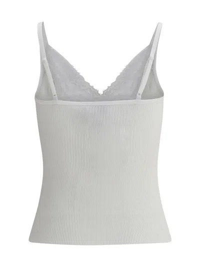 Self-portrait Self Portrait Women Lace Trim Knit Top In White