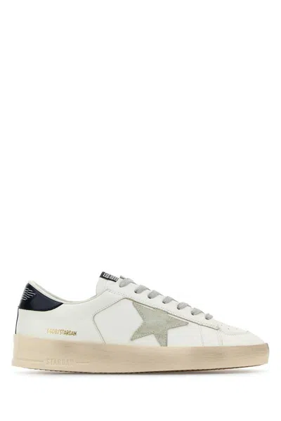 Golden Goose White Sneakers With Star Detail In Leather Man In White