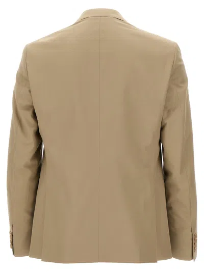 Pal Zileri Duca Suits Beige In Brown