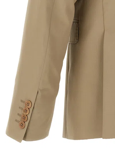 Pal Zileri Duca Suits Beige In Brown