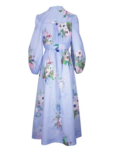 Zimmermann Everley Printed Linen Dress