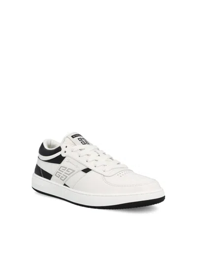 Givenchy G Move Low-top Sneakers In Calf Leather In White