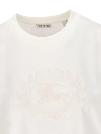 Burberry T-shirt And Polo Shirt In Neutral