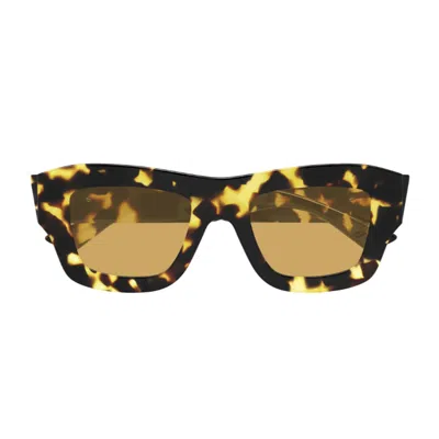 Bottega Veneta Bv1357s Linea Ribbon 003 Havana Brown Sunglasses