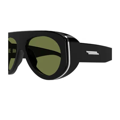 Bottega Veneta Bv1362s Linea Ribbon Bv1362s 006 Black Green Sunglasses