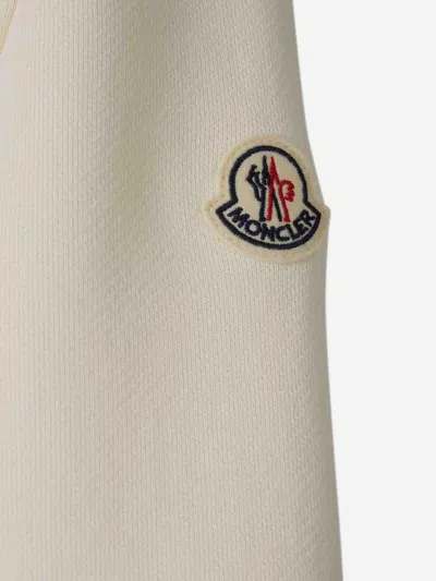 Moncler Hooded Sweatshirt With Zipper In Gray